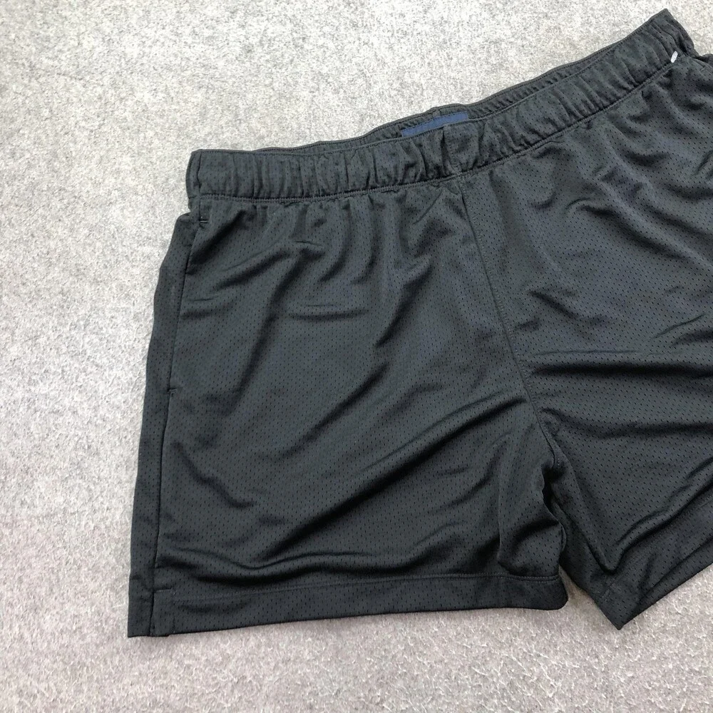 Abercrombie & Fitch Shorts Mens 2XL Black Mesh 6 Inch Boxing Club Gym Pockets